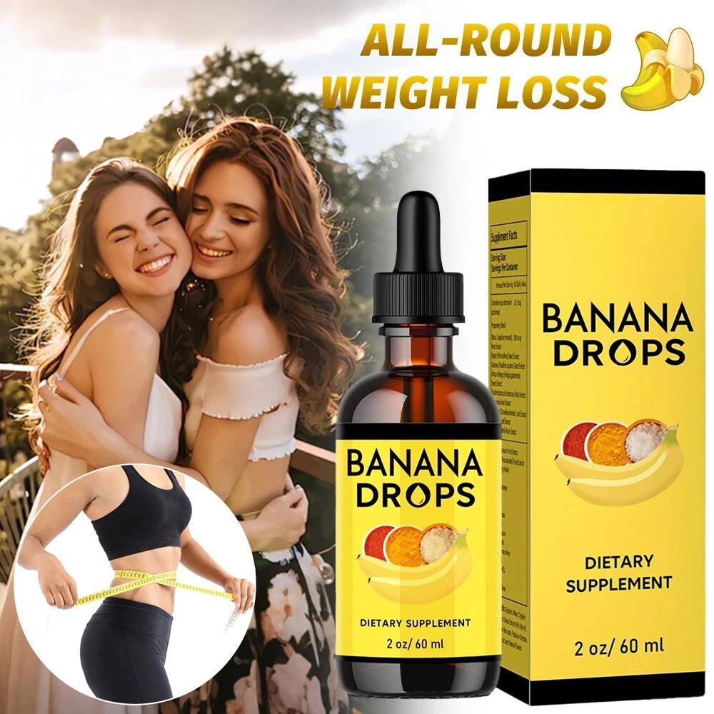 Banana Drops Original Banana Extract Official for Weight Loss Liquid Supplement