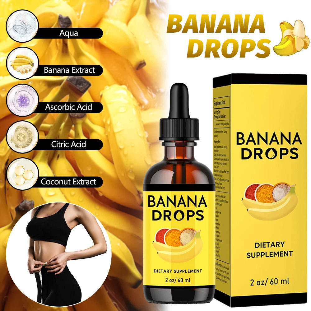 1/2/3 Pack Banana Drops for Weight Loss Liquid Supplement, Banana Drops Official