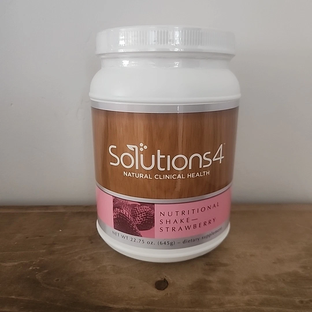 Solutions4 Nutritional Shake Strawberry Dietary Supplement Natural Exp 10/2026