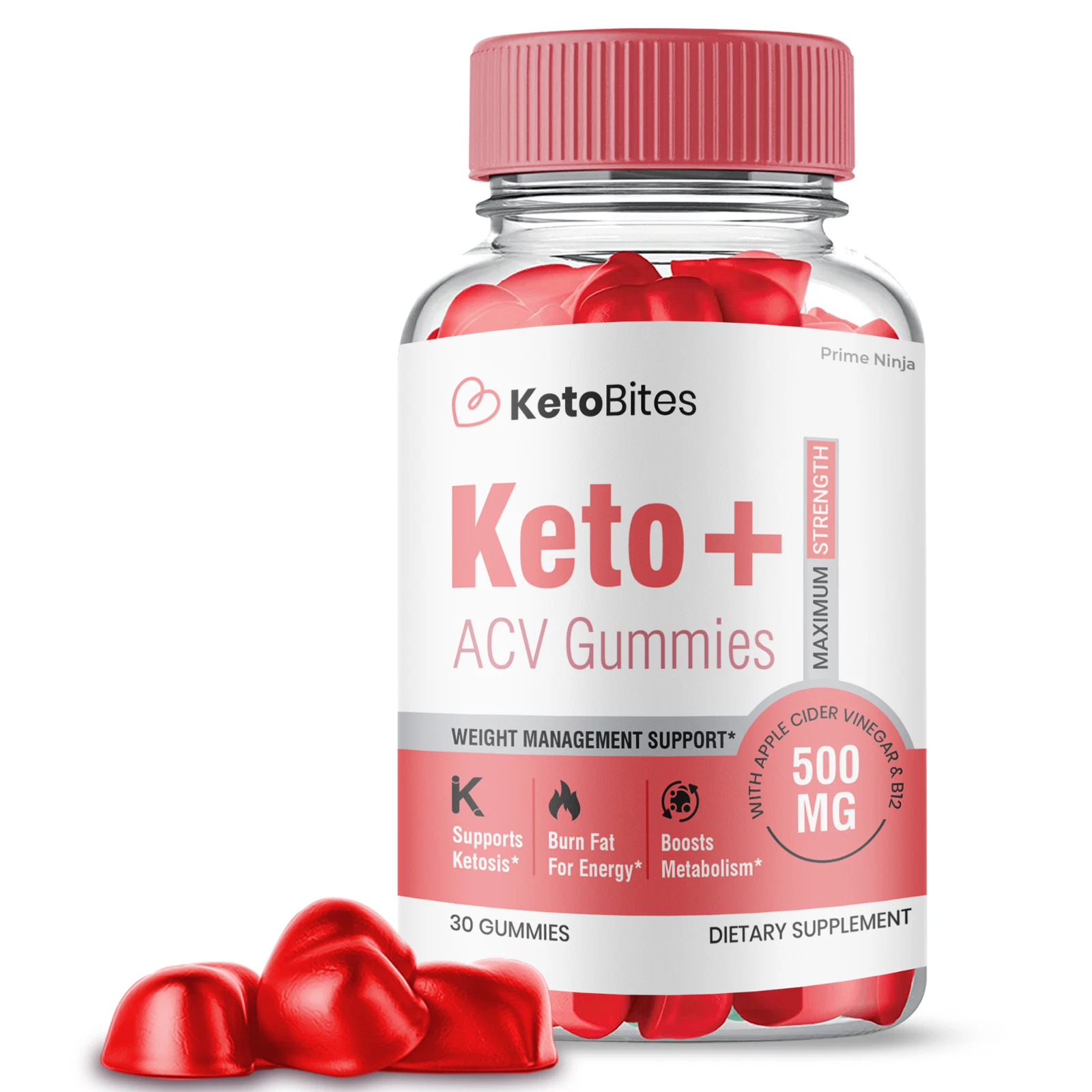 Keto Bites Gummies, Keto Bites Keto Gummies Max Strength ACV (1 Pack)