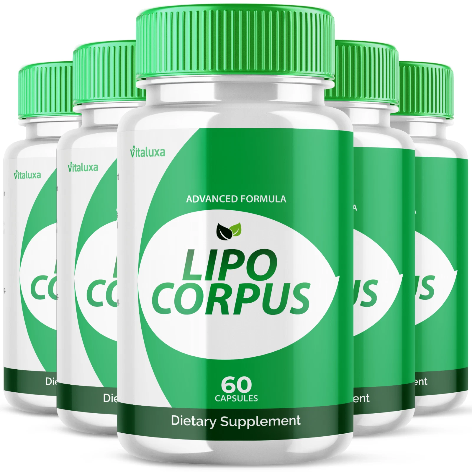 (5 Pack) Lipo Corpus, Official Formula for a Fit and Healthy Body (300 Capsules)