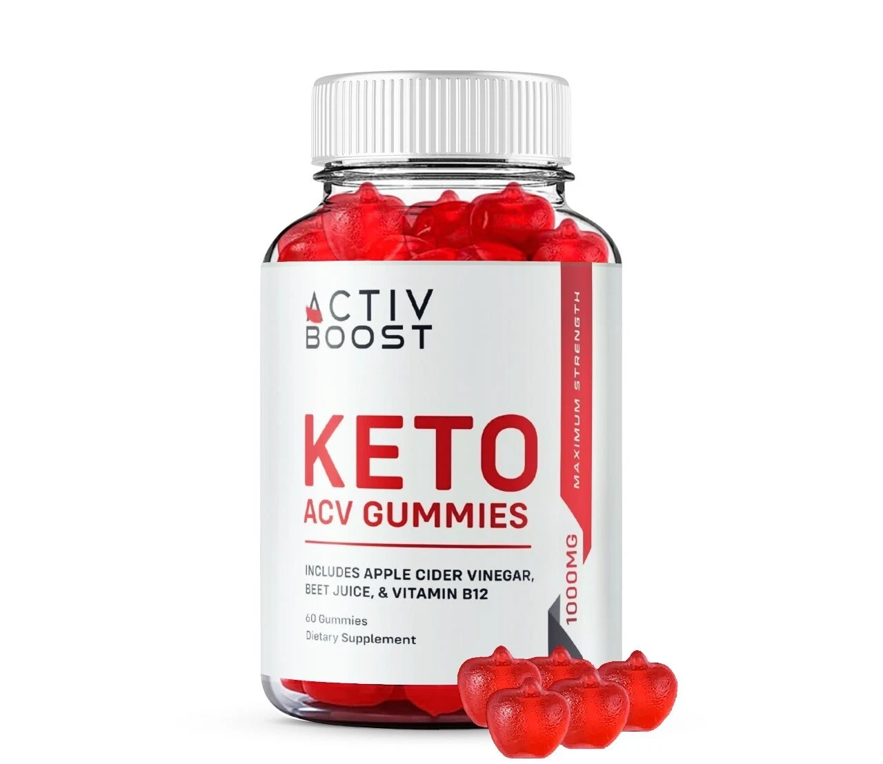 Activ Boost ACV Keto Gummies, Activ Boost Gummies Maximum Strength (1 Pack)