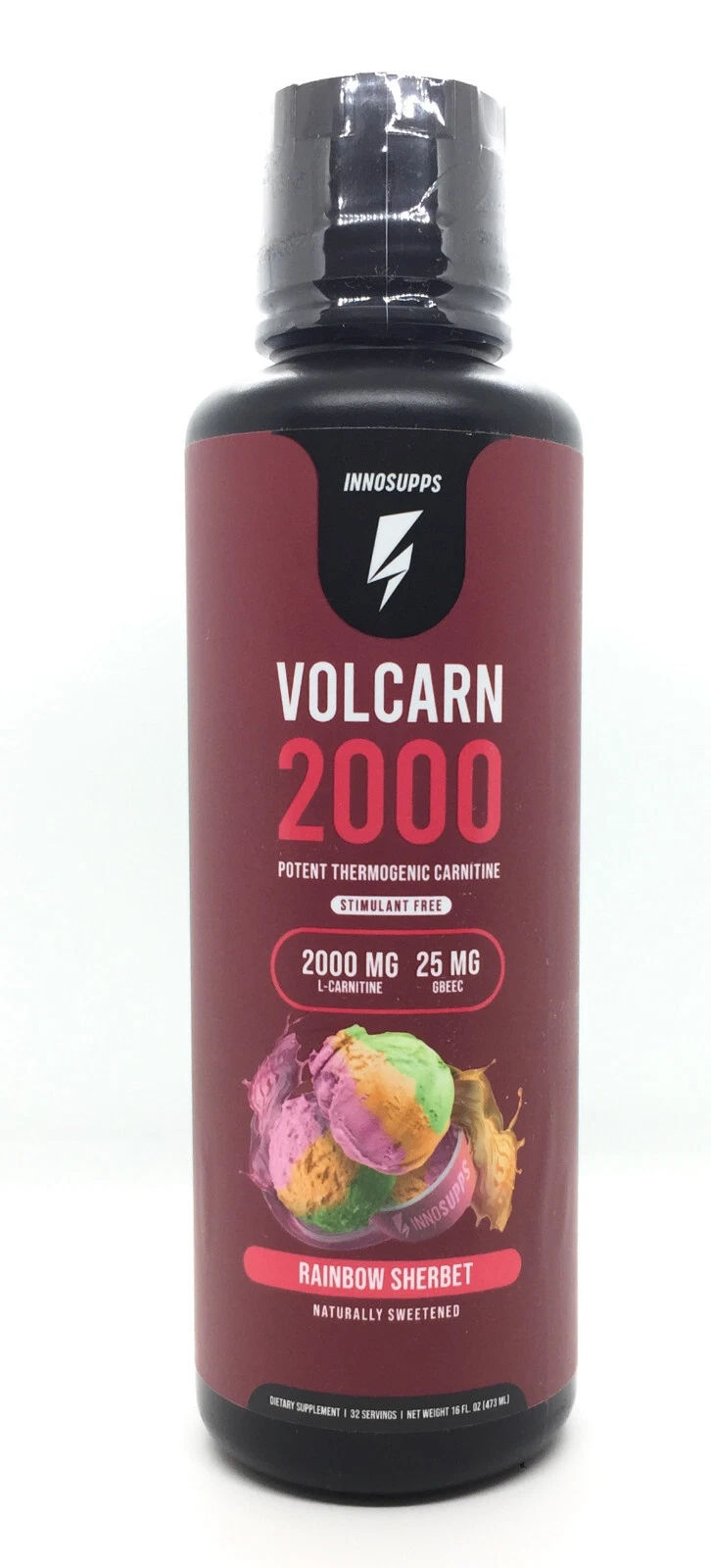 Innosupps Volcarn 2000 Potent Thermogenic Carnitine Rainbow Sherbet Inno Supps