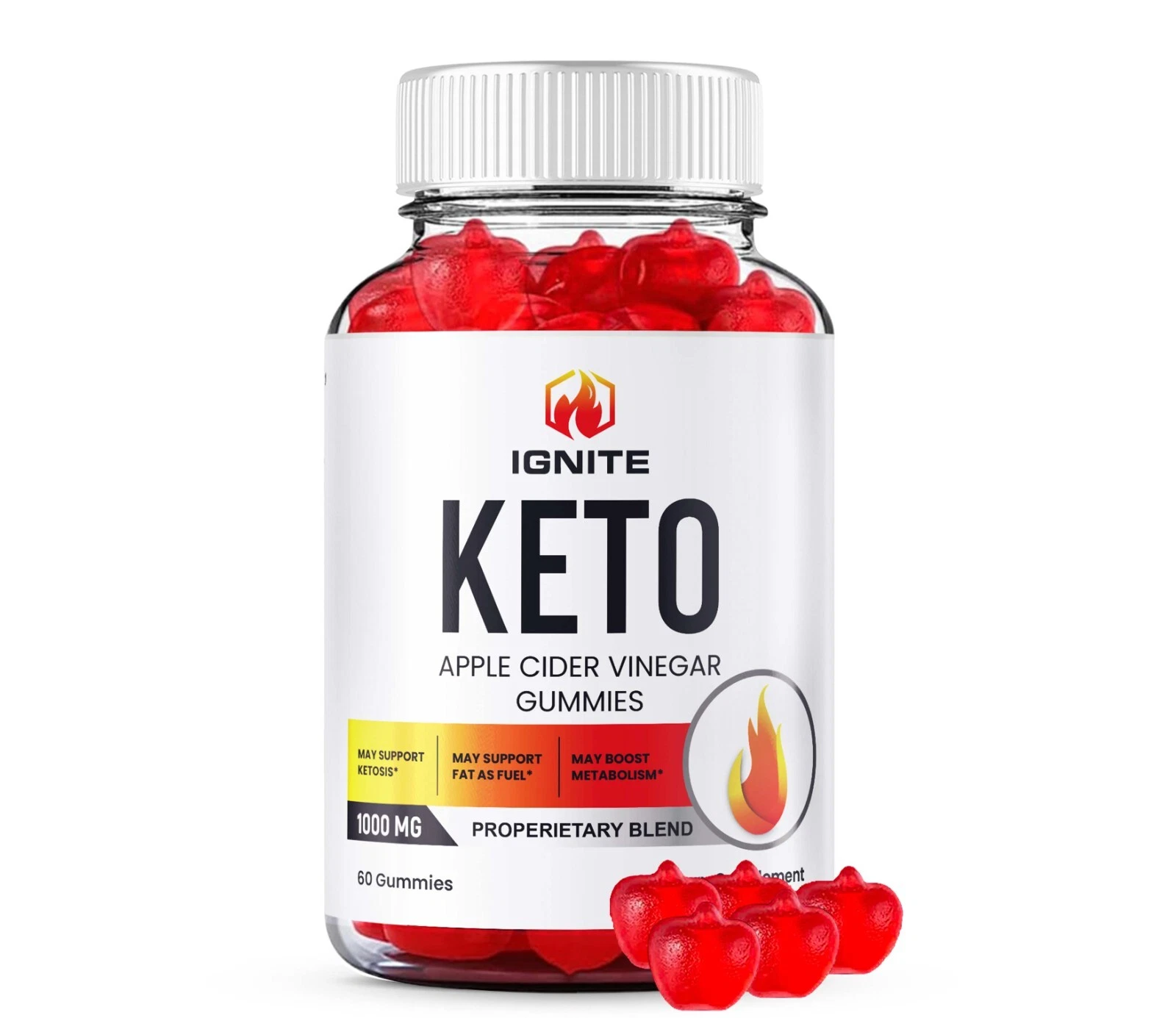 Ignite Keto Gummies - Ignite Keto Acv Gummies for Weight Loss -60 Ct