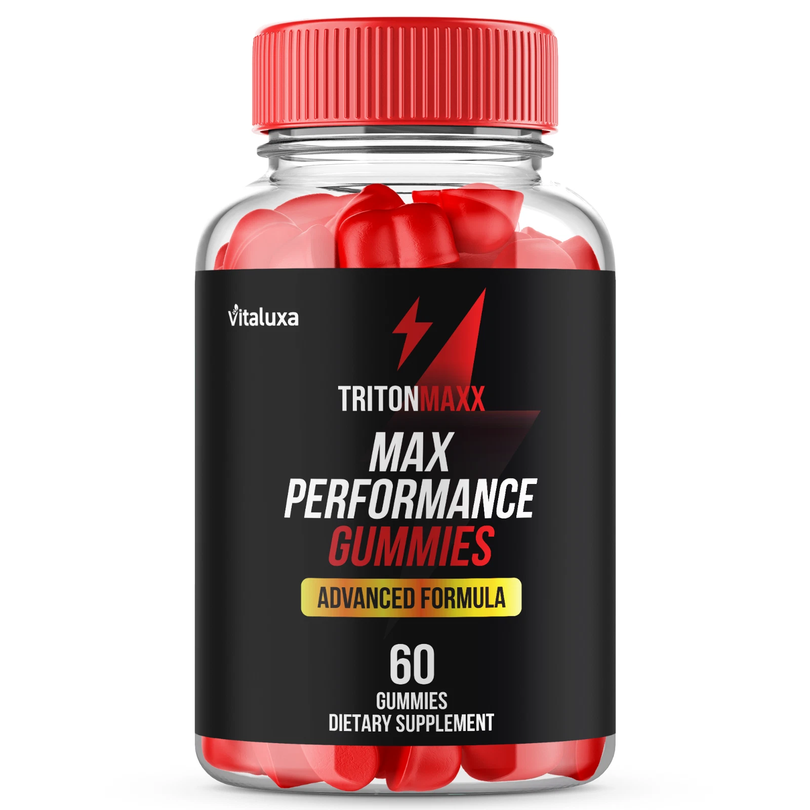 Triton Maxx Gummies for Men Max Strength Formula Vitamin Supplement (60 Gummies)