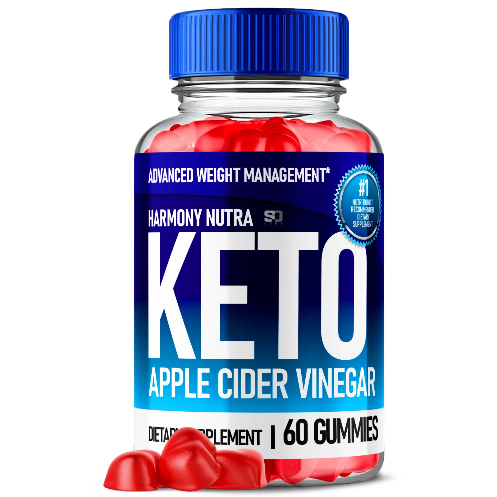 Harmony Nutra Keto Gummies, Harmony Nutra ACV Keto+ Weight Loss (60 Gummies)