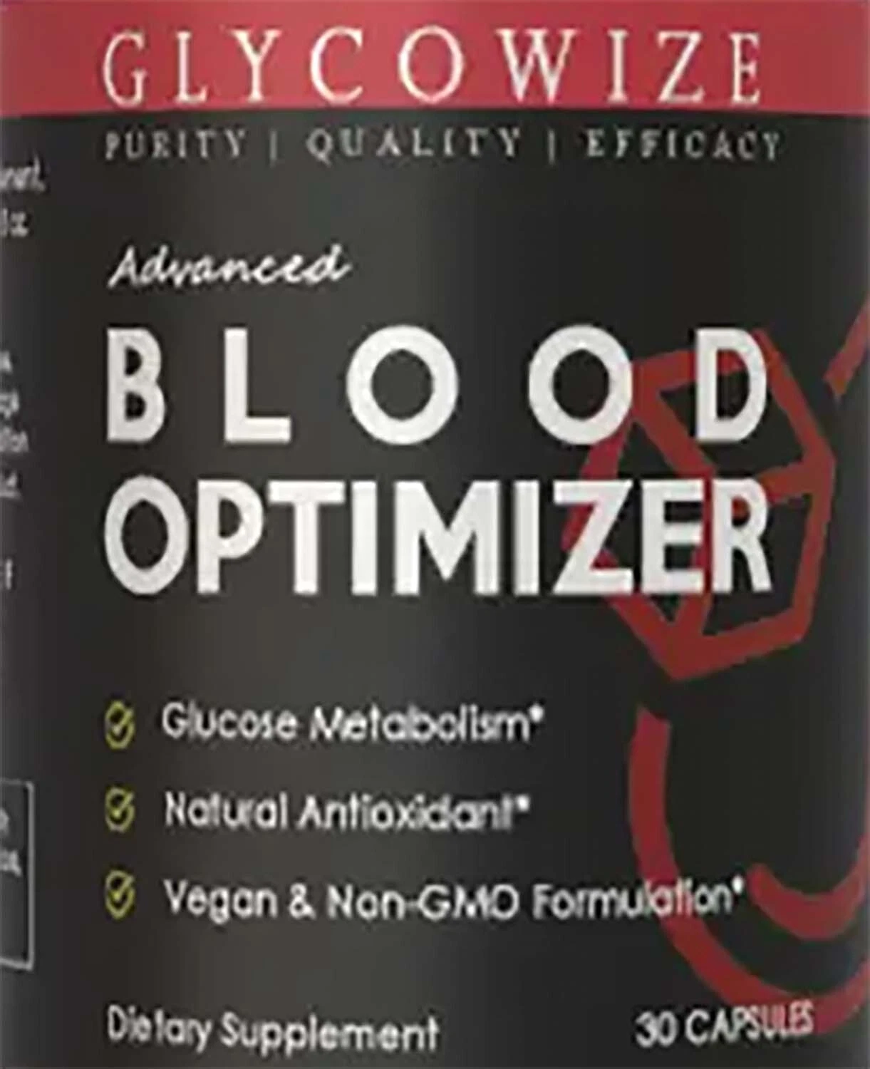 GlycoWize Blood Health Support Supplement 30 Capsules of Genuine Glyco Wize