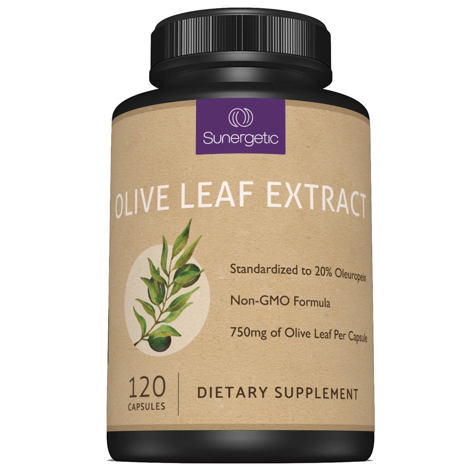 Premium Olive Leaf Extract Capsules - Standardized To 20% Oleuropein - 120 Caps
