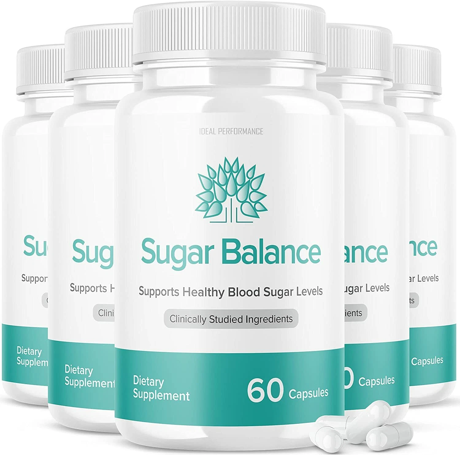 Sugar Balance Pills Supplement Dia betes Sugarbalance Healthy Blood Sugar 5 Pack
