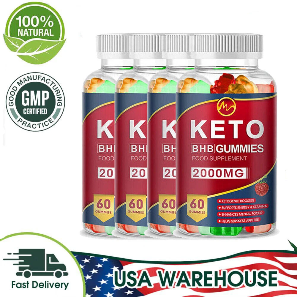 60Pcs 2000mg Keto Diet Gummies For Loss Weight Physical Mental Energy Carb Gummy