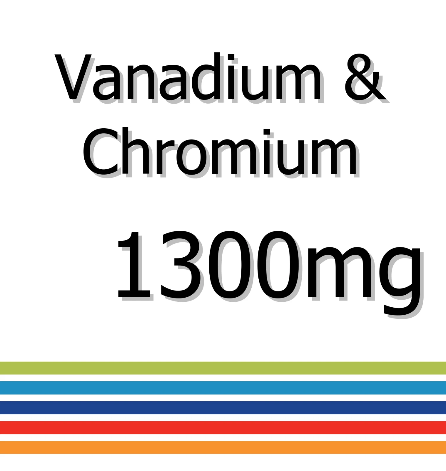 Vanadium Chromium 1300mg x 60 Tablets - Wound Healing