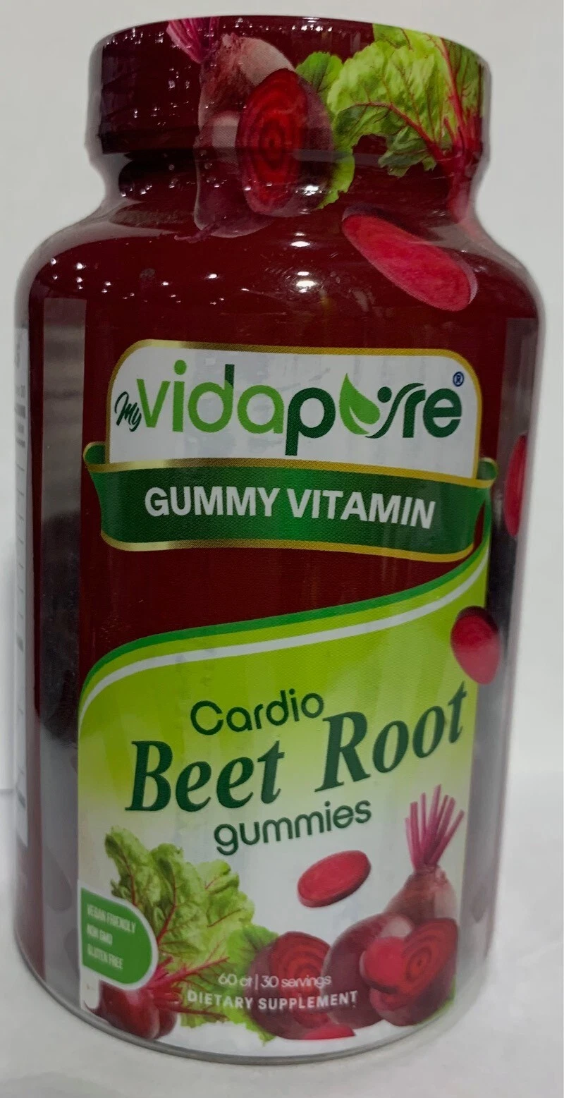 Beet Root Gummy Cardio Beets (60 Gummies) (Exp: 11/24)