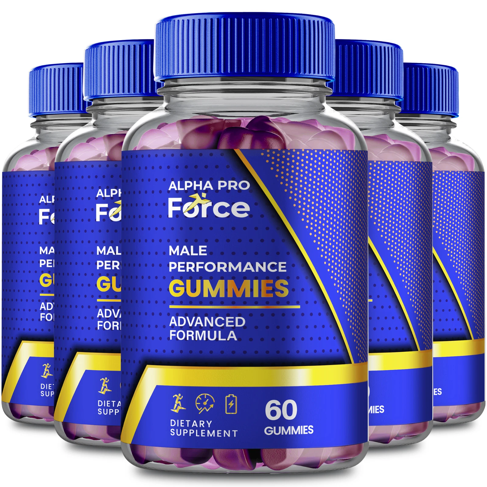 (5 Pack) Alpha Pro Force Gummies for Men – Alpha ProForce Male Performance Gummy