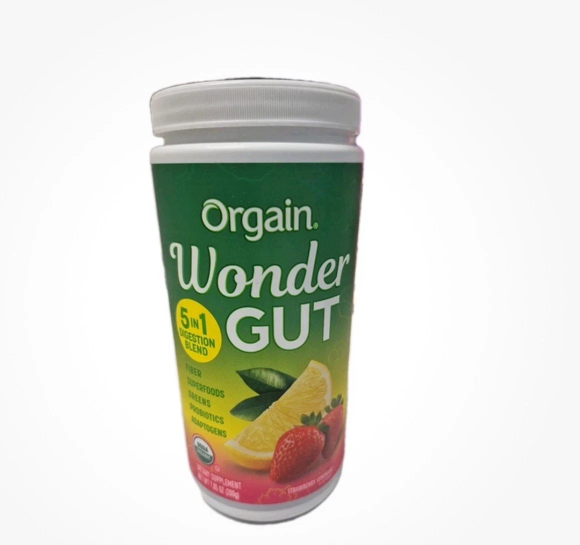 Orgain Organic Wonder Gut Fiber Supplement Powder 5 in 1 Digest Blend (2-Pack)