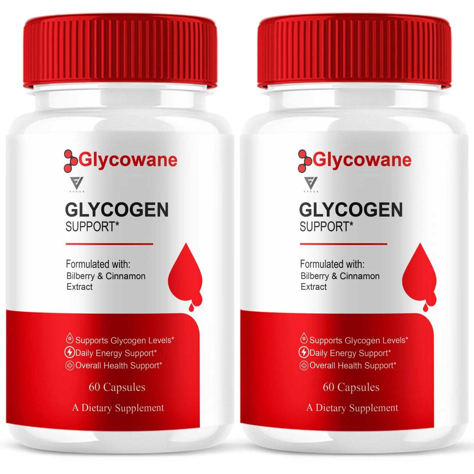 (2 Pack) Glycowane Glycogen Support, Glycowane Health Support (120 Capsules)