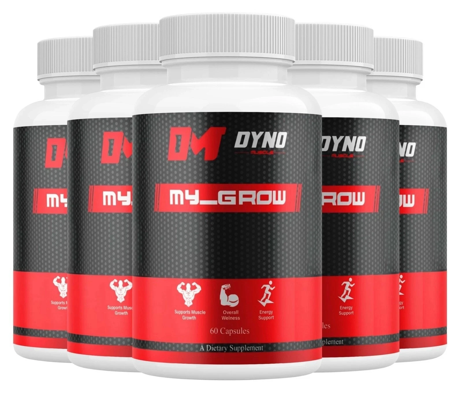 (5 Pack) Dyno My-Grow Muscle Support Dyno My-Grow Supplement (300 Capsules) USA