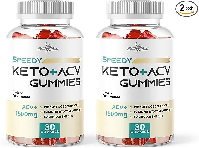 Speedy Keto ACV Apple Cider Vinegar Gummies Weight Loss - 1500mg (60-Day Supply)