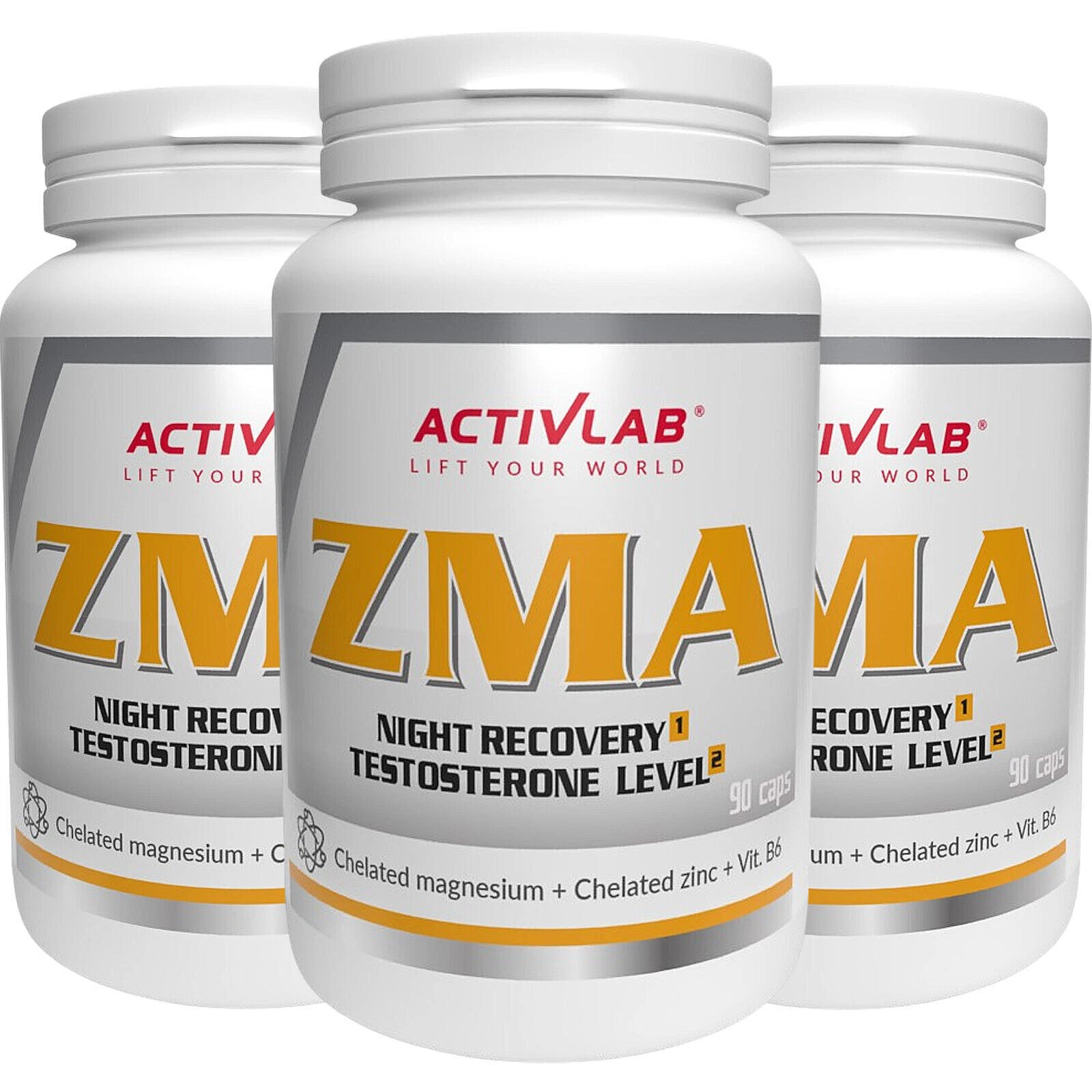 ZMA - Vitamin B6, Zinc, Magnesium - Testo-Booster - Supplement Anxiety Relief