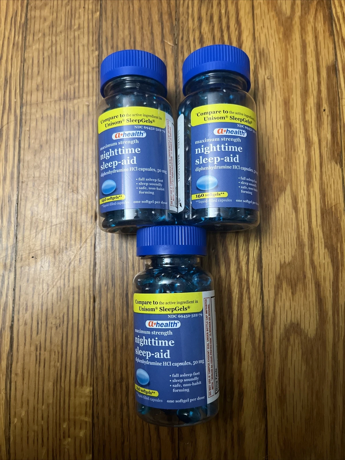 (Pack3) a+health Nighttime Sleep Aid Diphenhydramine 50mgMaximum Strengt