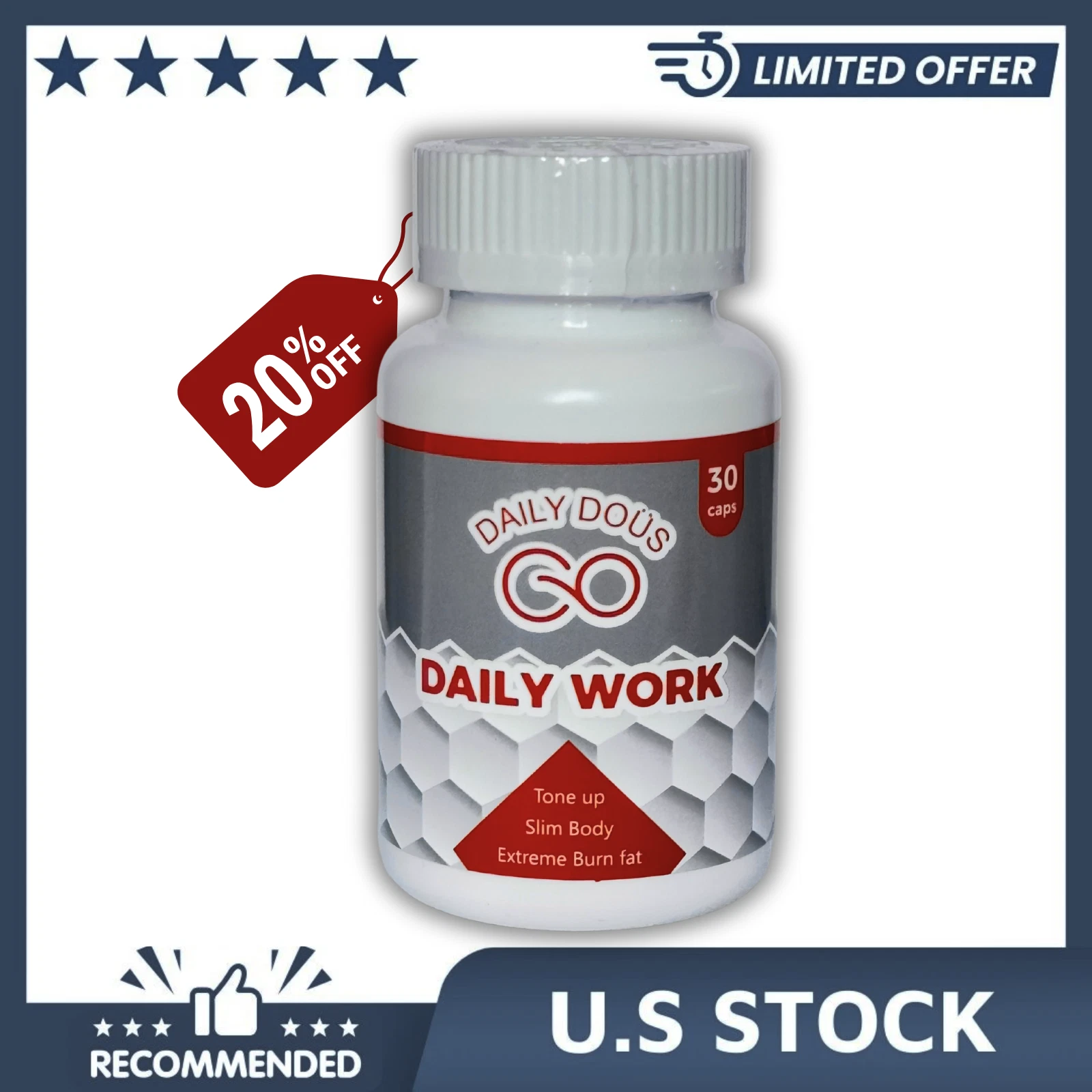 Daily Work Pills *Brand New and Sealed * by Daily Dous / Skinny 365 Buy More