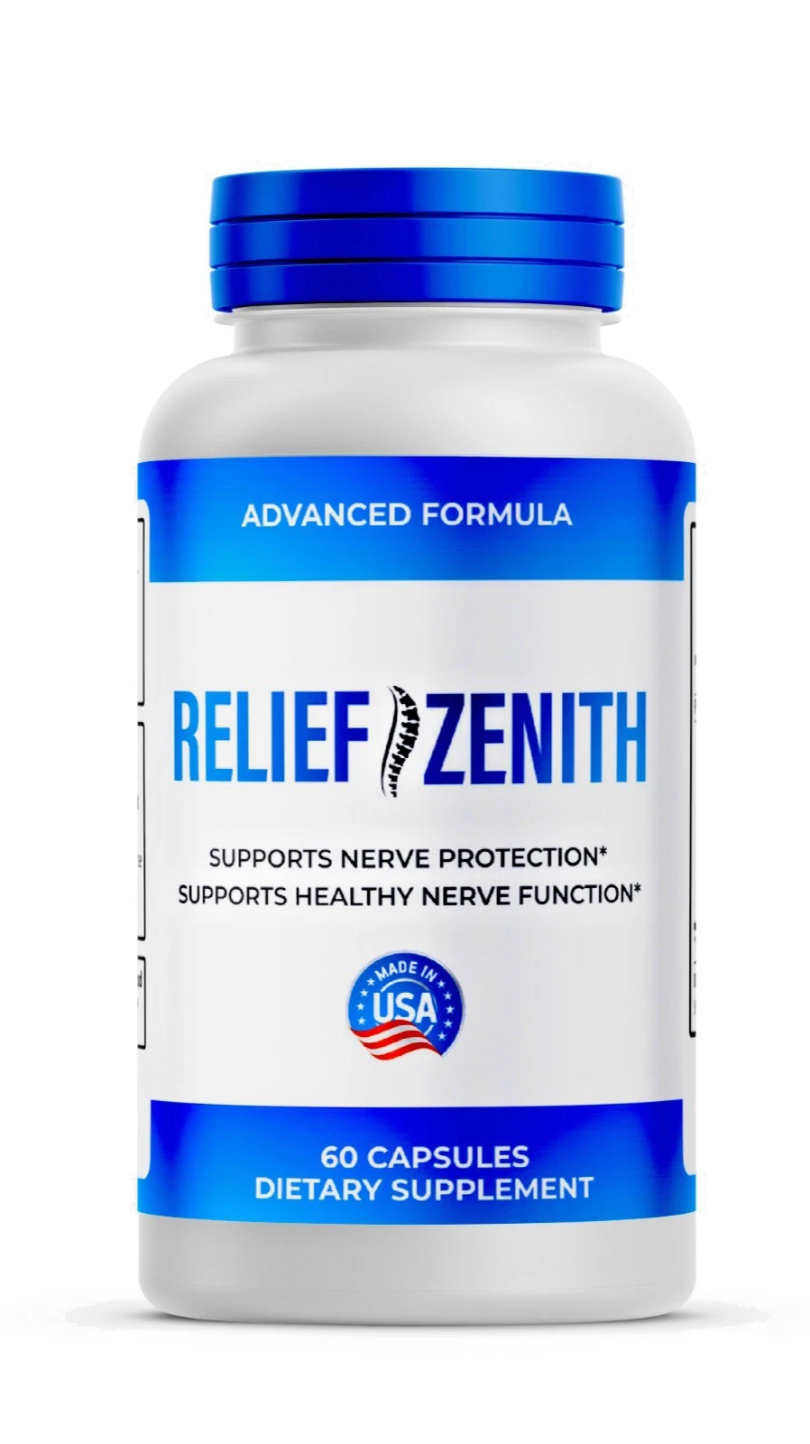 Relief Zenith Capsules, ReliefZenith Advanced Formula for Nerve Health 60ct