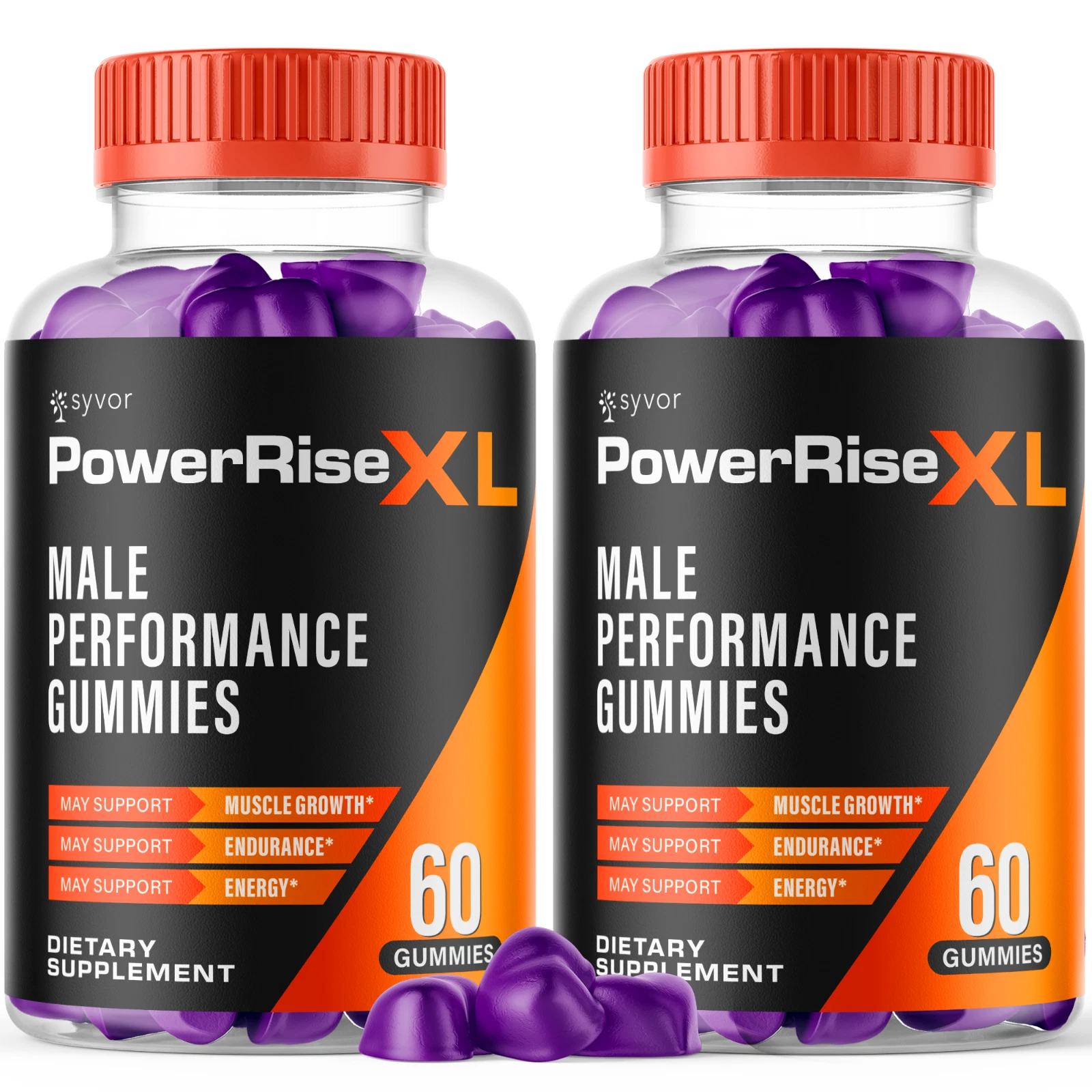 Power Rise XL Men's Gummies Advanced Pro Formula Chewable Supplement 120 Gummies