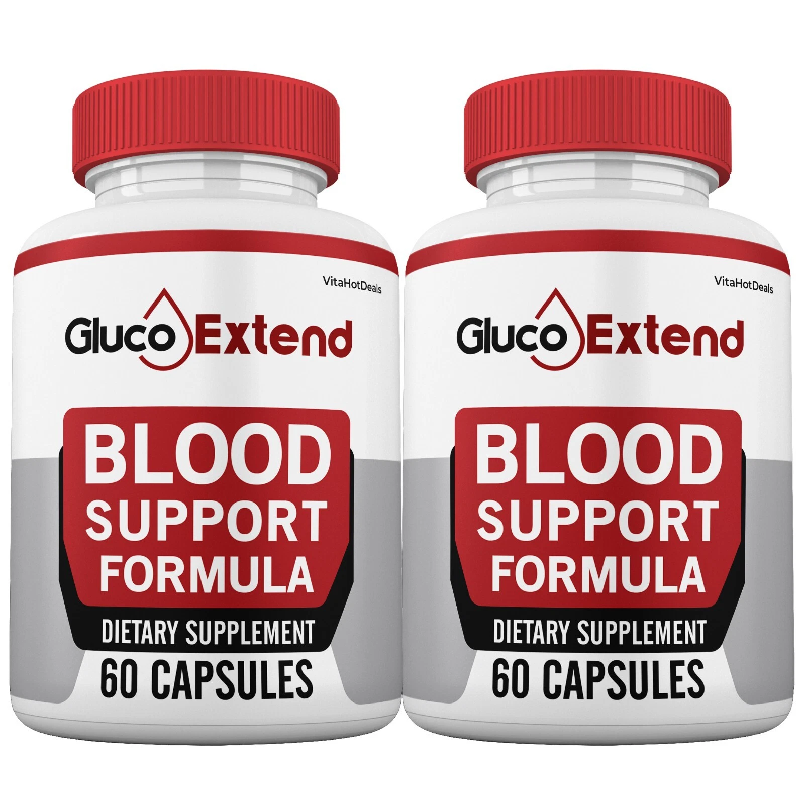 Gluco Extend Capsules Blood Support, GlucoExtend Pills Glyco Support (2 Pack)