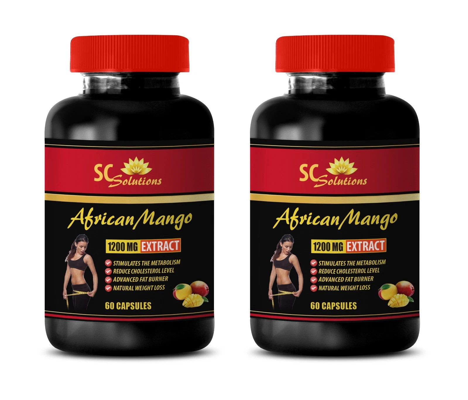 weight loss body shaper - AFRICAN MANGO 1200MG - african mango natural - 2 Bottl