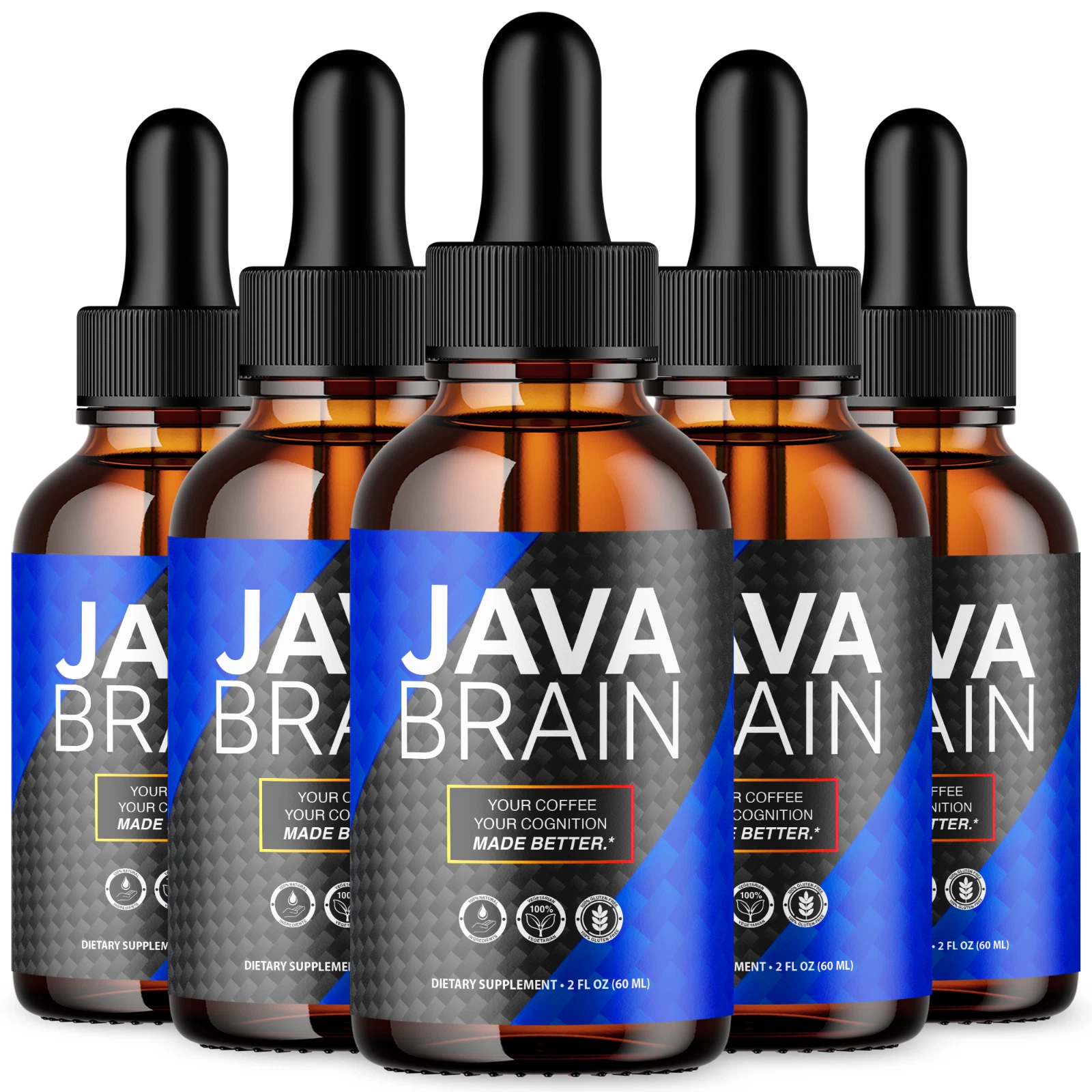Java Brain Drops Advanced Brain Health & Cognitive Support Supplement (5 Pack)