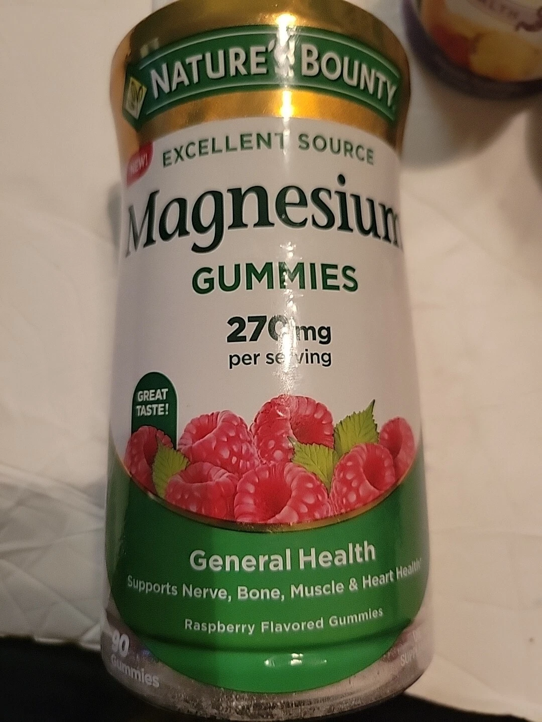 Nature's Bounty Magnesium Gummies 270 mg Dietary Supplement - 90 Gummies