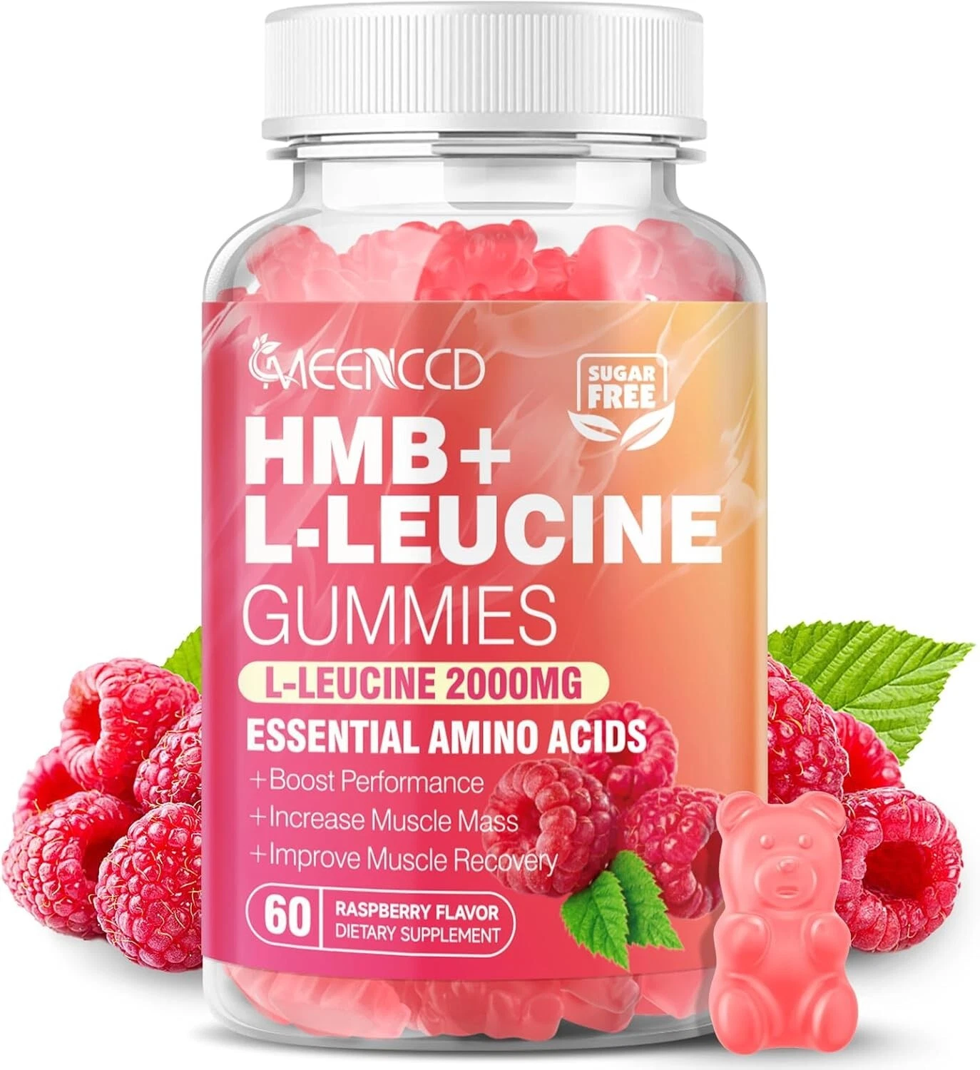 MEENCCD HMB and L-Leucine Gummies 3000mg HMB and Leucine Amino Acid for Muscl...