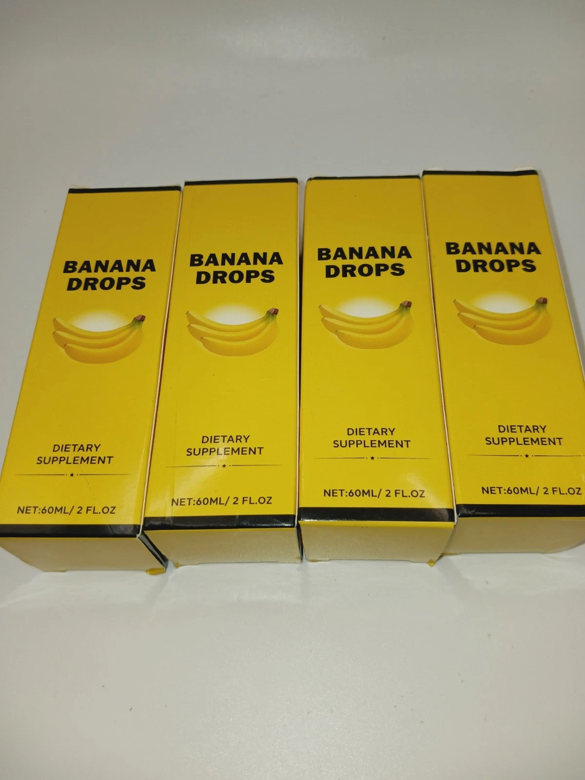 Banana Drops for Weight Loss Liquid Supplement, Banana Drops Official (4 Pack)