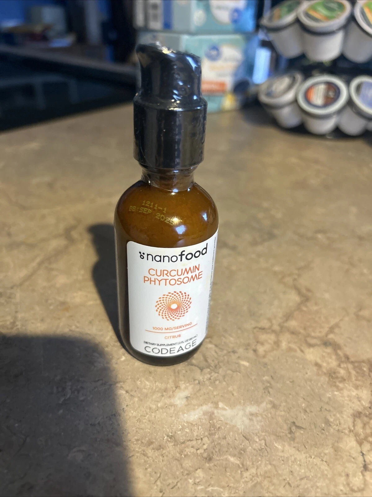 Codeage Liposomal Curcumin Phytosome Liquid Supplement, Turmeric Curcumin Vegan