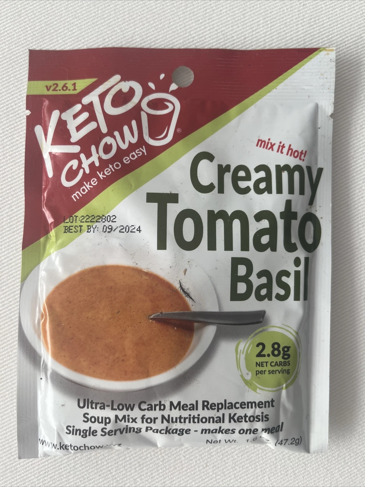 Keto Chow Creamy Tomato Basil | Keto Meal Replacement Shake Powder