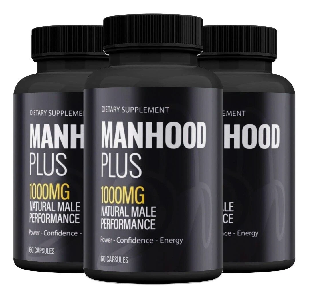 Manhood Plus Capsules - Support for Enhanced Energy and Vitality ( 3 Pack )