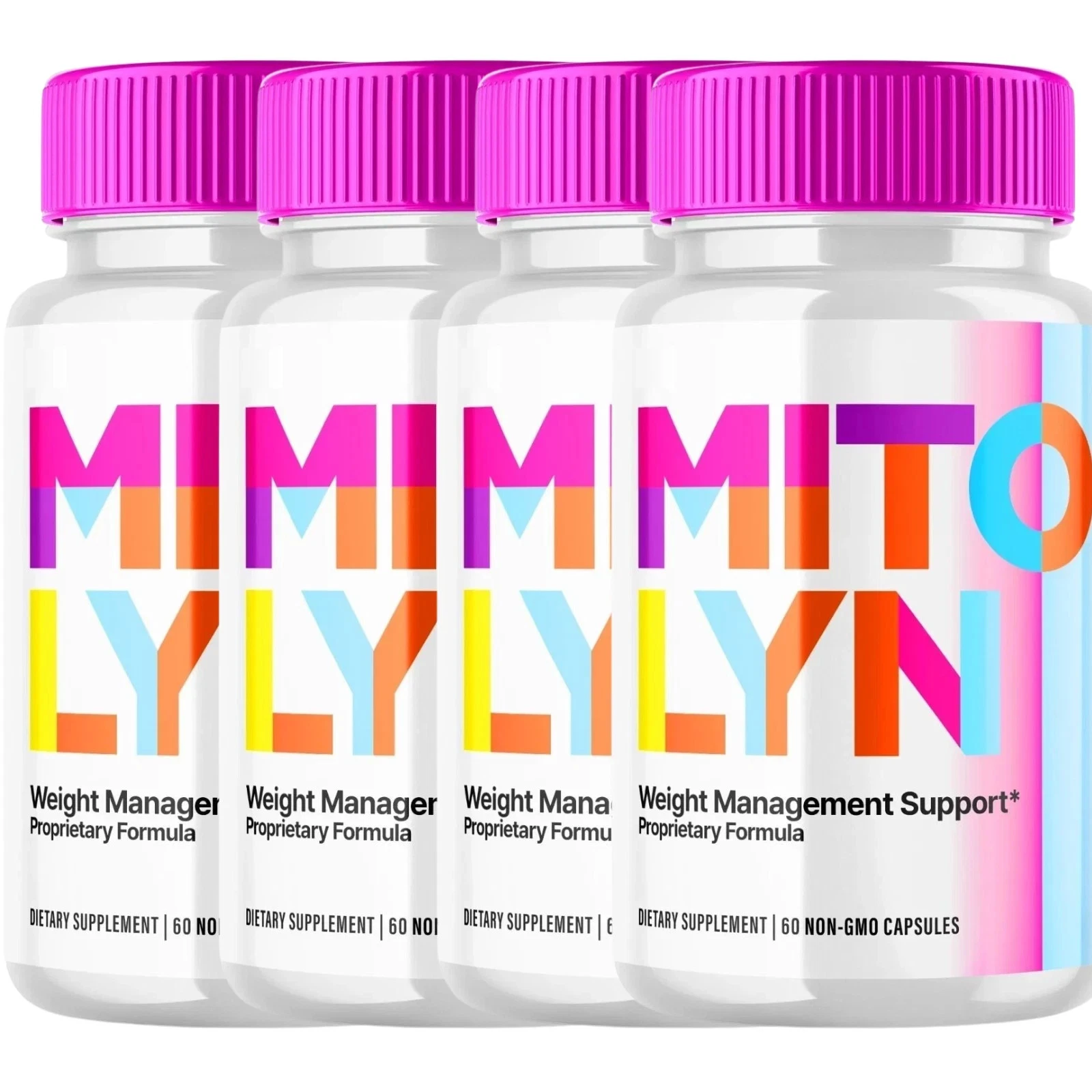 (4 Pack) Mitolyn Advanced Weight Loss Support Mito Lyn Maximum Strength 120