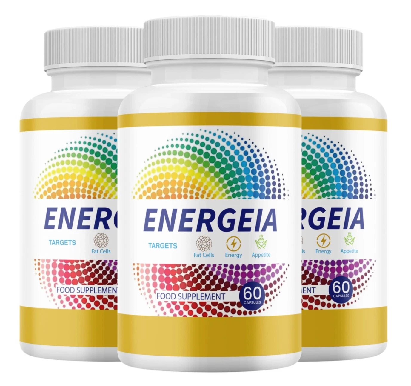 Energeia Capsules, Maximum Strength Formula, Energia Pills Supplement (3 Pack)