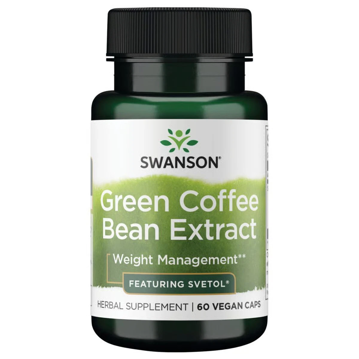 Swanson Green Coffee Bean Extract - Featuring Svetol 200 mg 60 Veggie Capsules