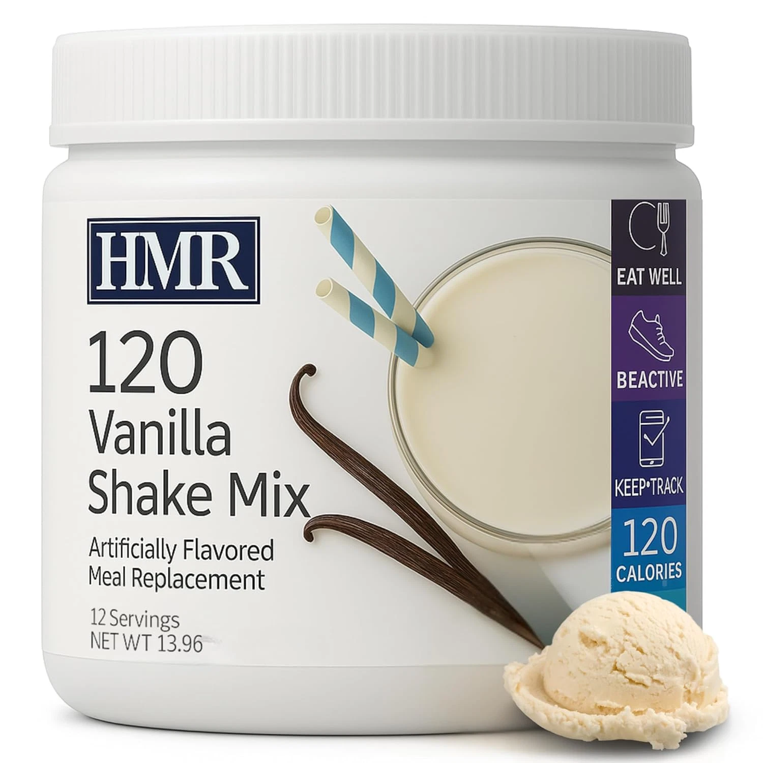 HMR 120 Vanilla Shake Meal Replacement Powder | Vanilla Shake Mix to Support Hea