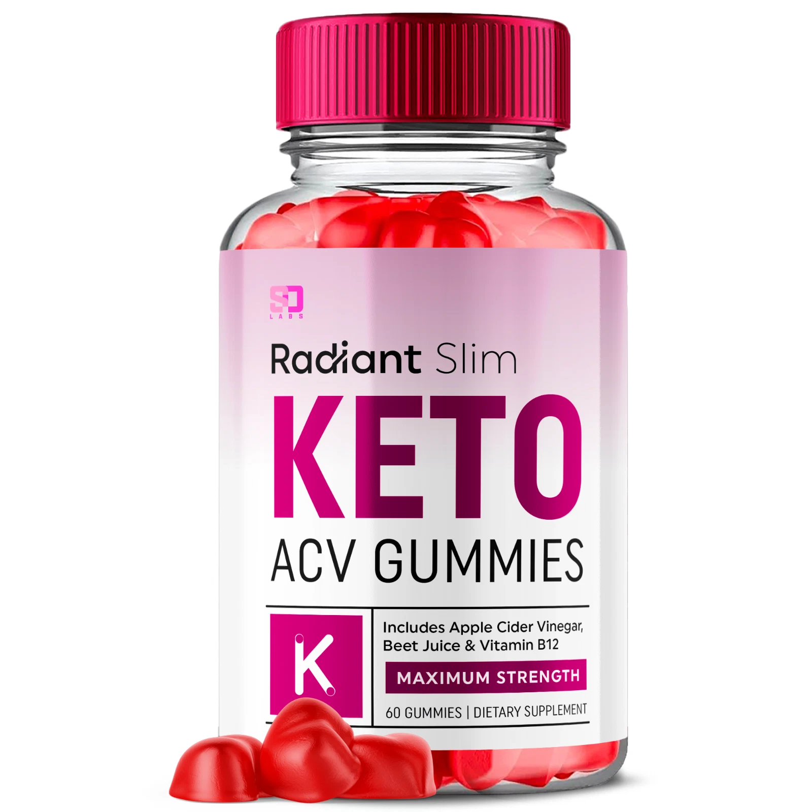 Radiant Slim Keto, Radiant Slim ACV Keto Gummies Weight Loss (60 Gummies)