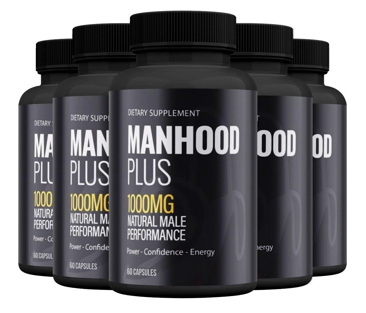Manhood Plus Capsules - Support for Enhanced Energy and Vitality ( 5 Pack )