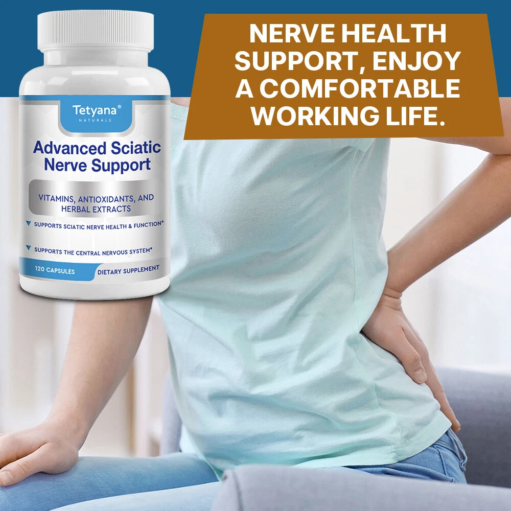 Advanced Sciatic Nerve Suppor Alpha Lipoic Acid Vitamin Benfotiamine Reduce Pain