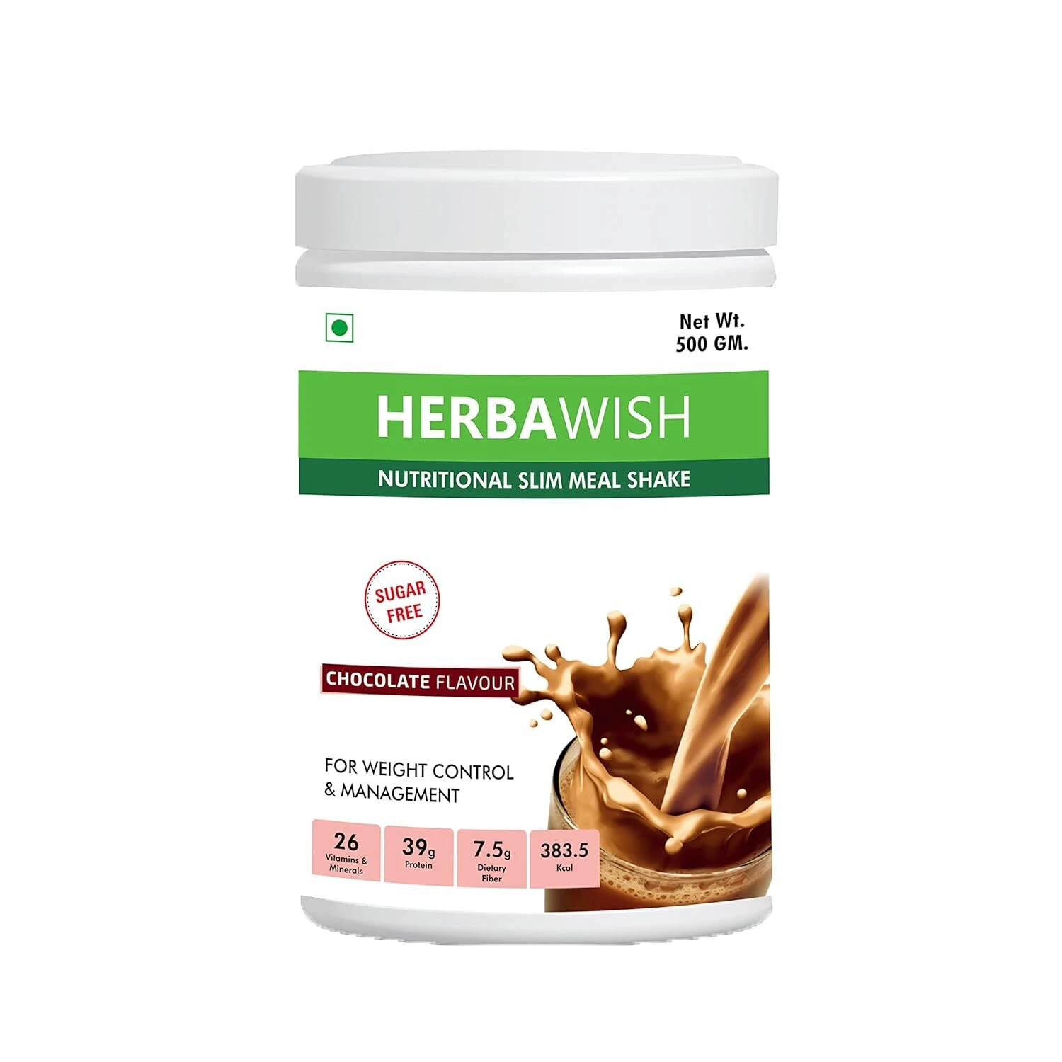 HERBAWISH Nutritional Slim Meal Shake for Weight Control (500 gm)