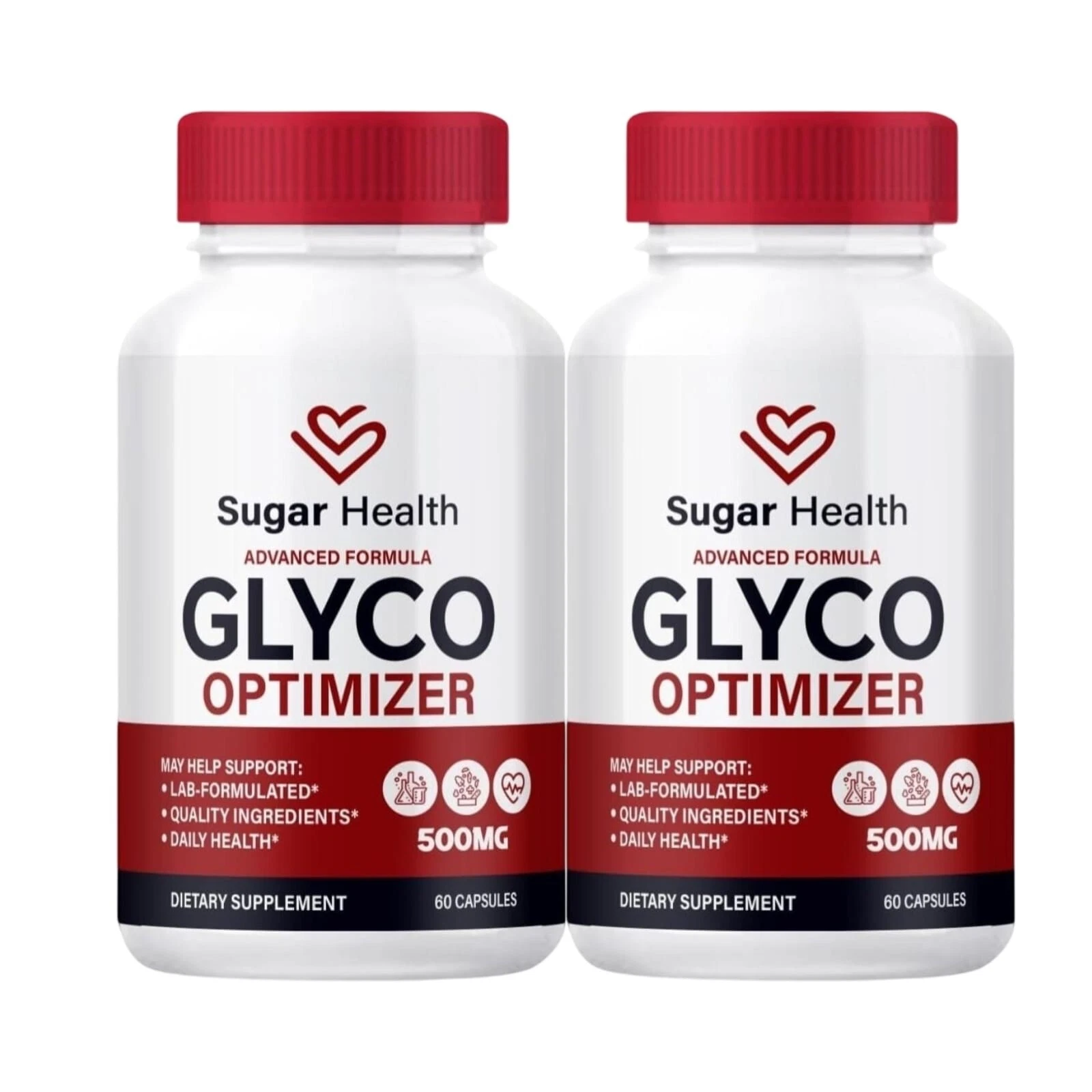 2-Pack Sugar Health Glyco Optimizer Supports Blood Pressure & Health (120 Caps)