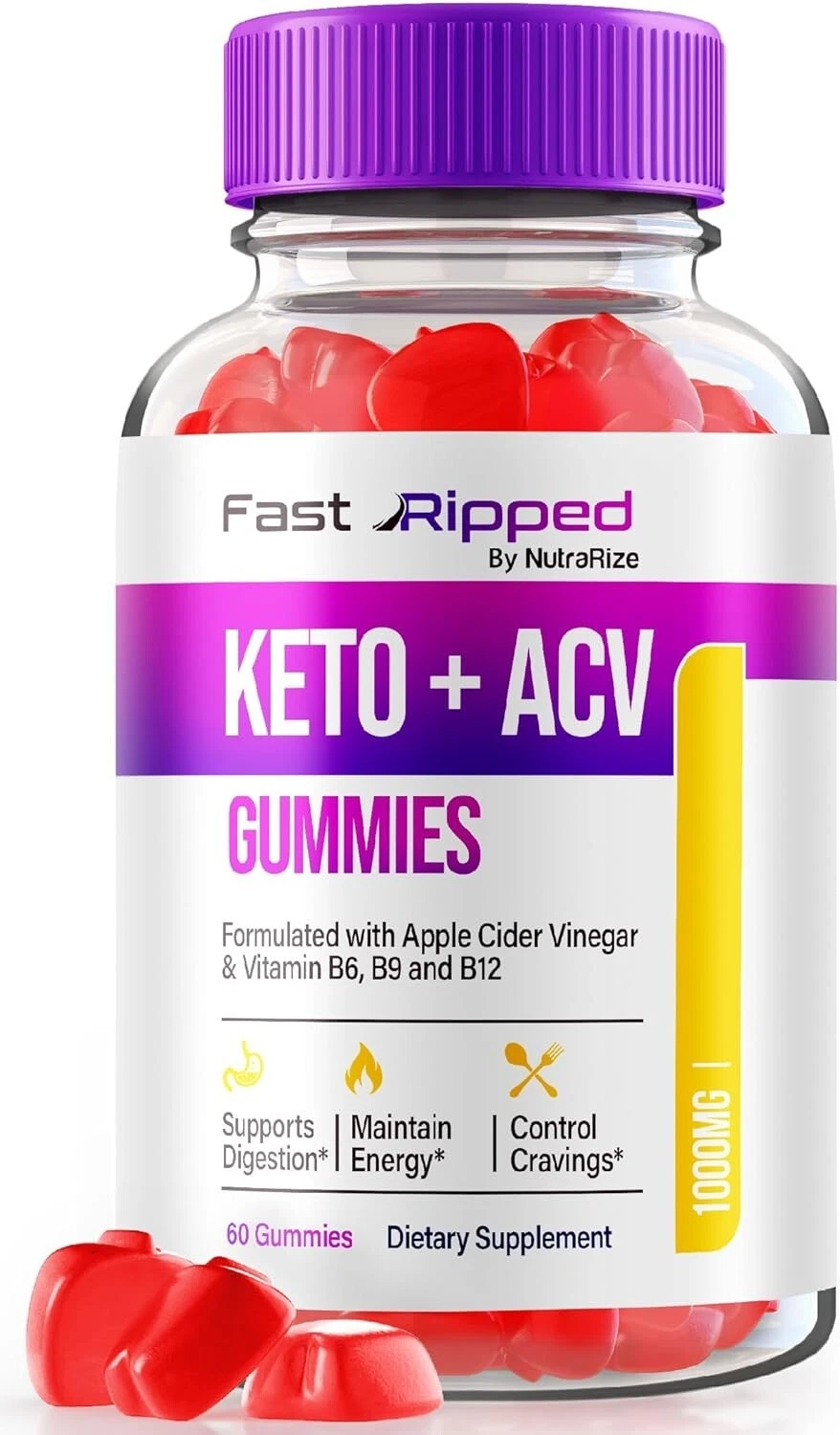 Keto ACV Gummies Advanced Weight Loss – 1,000mg Keto Apple Cider Slimming Gummy