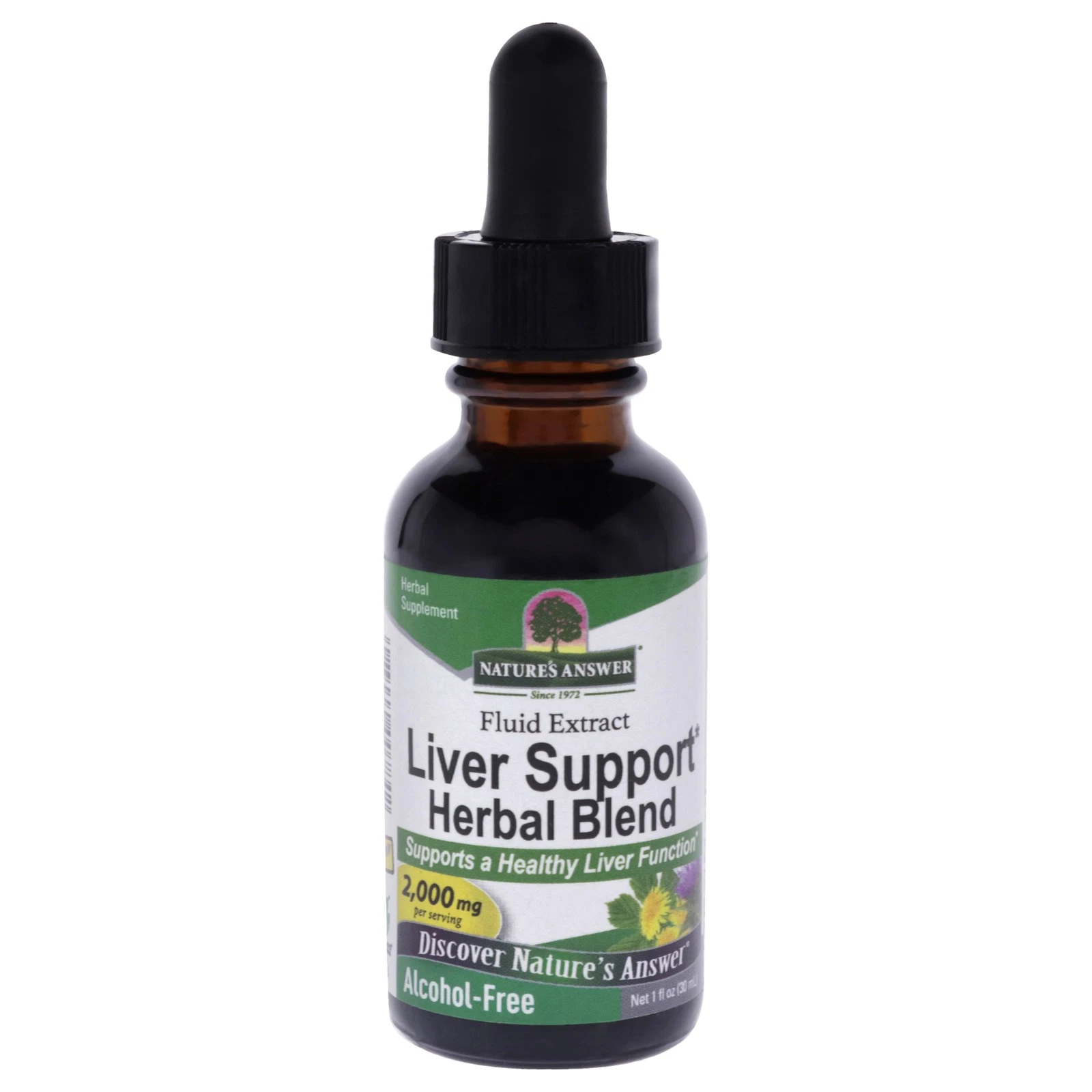 Liver Support Herbal Blend - 2000mg by Natures Answer for Unisex - 1 oz