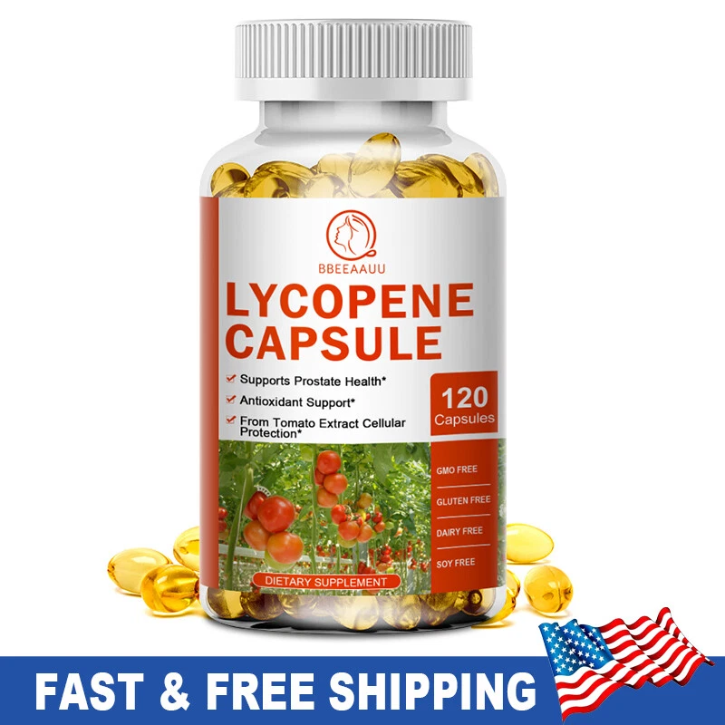 Lycopene Capsules High Protency Antioxidant & Prostate Health Support 120 Caps