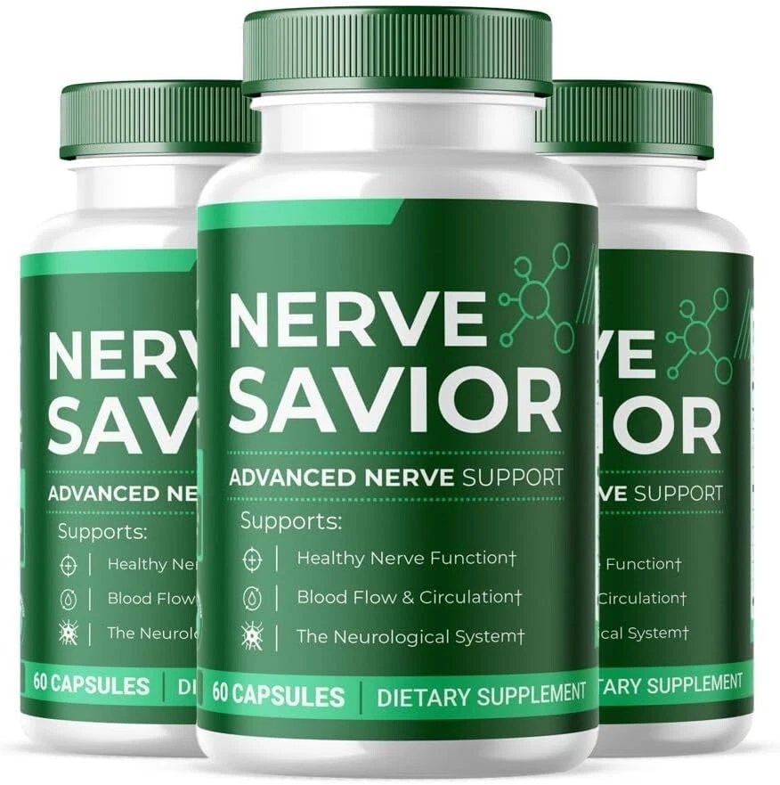 Nerve Savior Advanced Nerve Support Dietary Supplements (180 Capsules) - 3 Pack