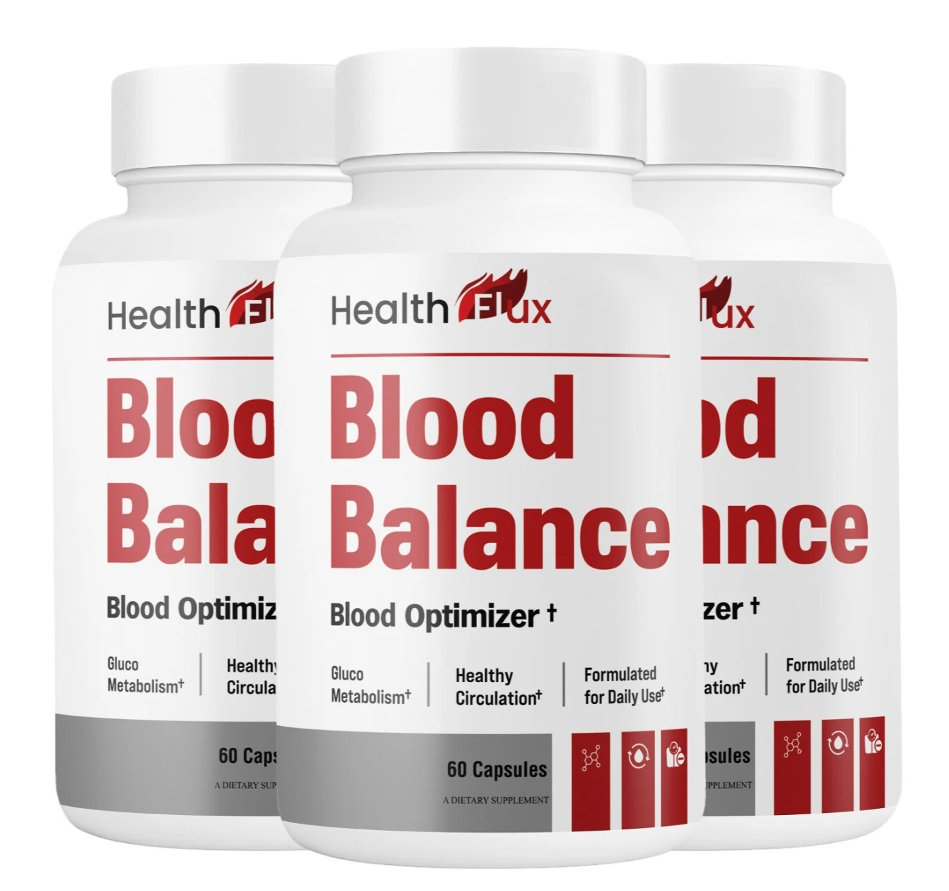 (3 Pack) Health Flux Blood Balance Formula, Premium Support for Healthy Levels